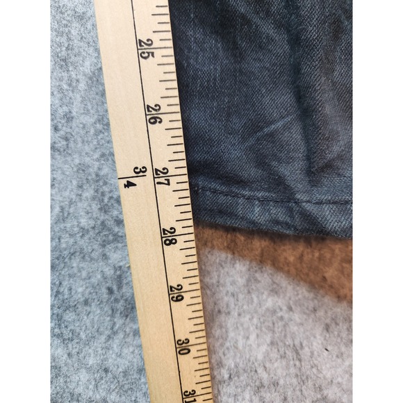 Levi's 511 Jeans Mens 36x29 Black Denim Slim Fit Stretch Charcoal Wash Red Tab - Picture 9 of 16